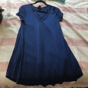 Navy blue t-shirt dress